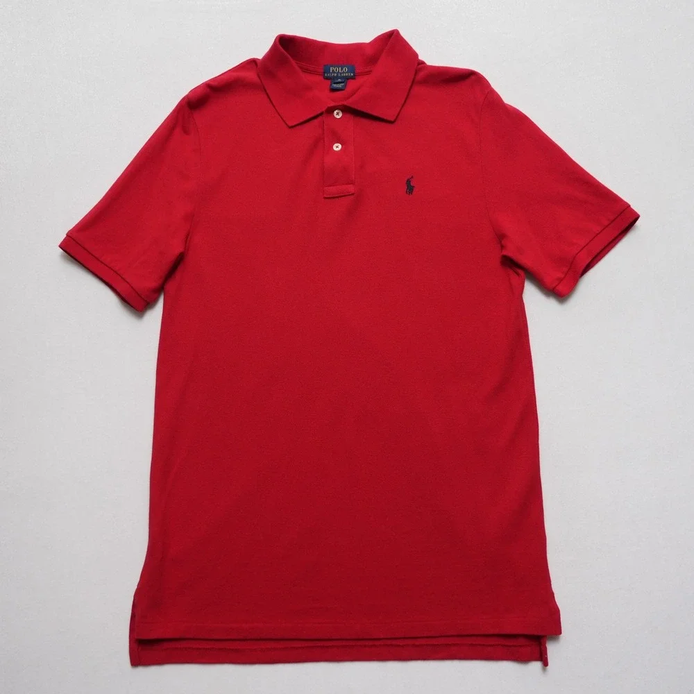 Polo Ralph Lauren Polo Shirt Mens XL Red Short Sleeve Pique Cotton Pony Logo